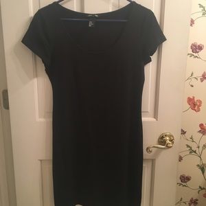 Simple black t shirt dress